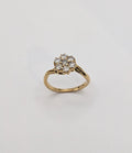 Bague Marguerite Diamants et Or Jaune 18 carats