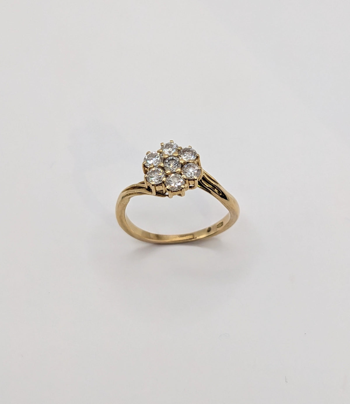 Bague Marguerite Diamants et Or Jaune 18 carats