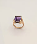 Bague Cocktail Améthyste de 8 carats et Or Jaune 18 carats