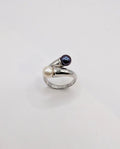 Bague toi et moi or 18k et perles