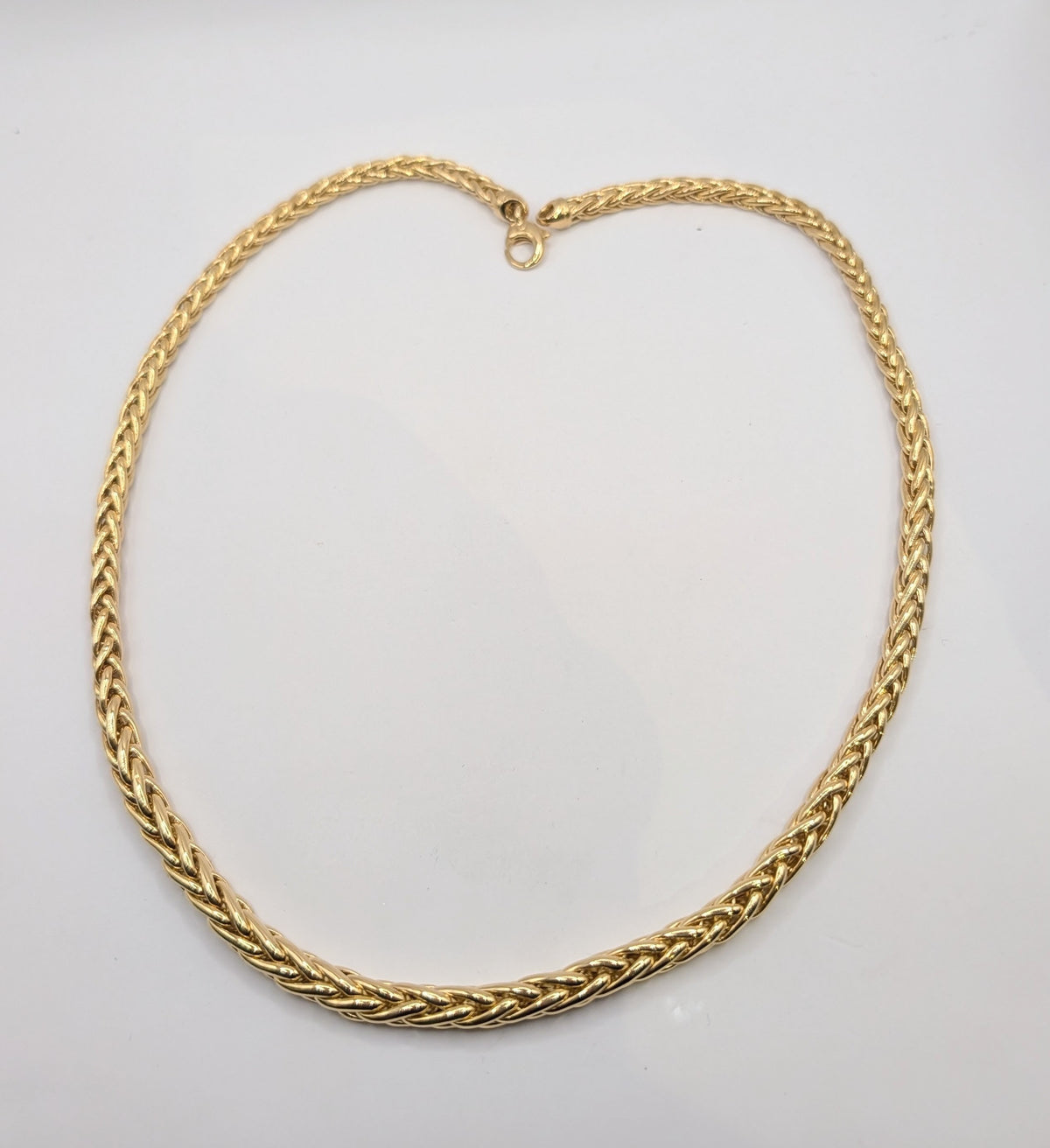 Collier en or 18k maille palmier