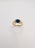 Bague Or Jaune Saphir et Diamants