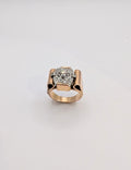 Bague Tank, Or Jaune 18 carats & Diamants