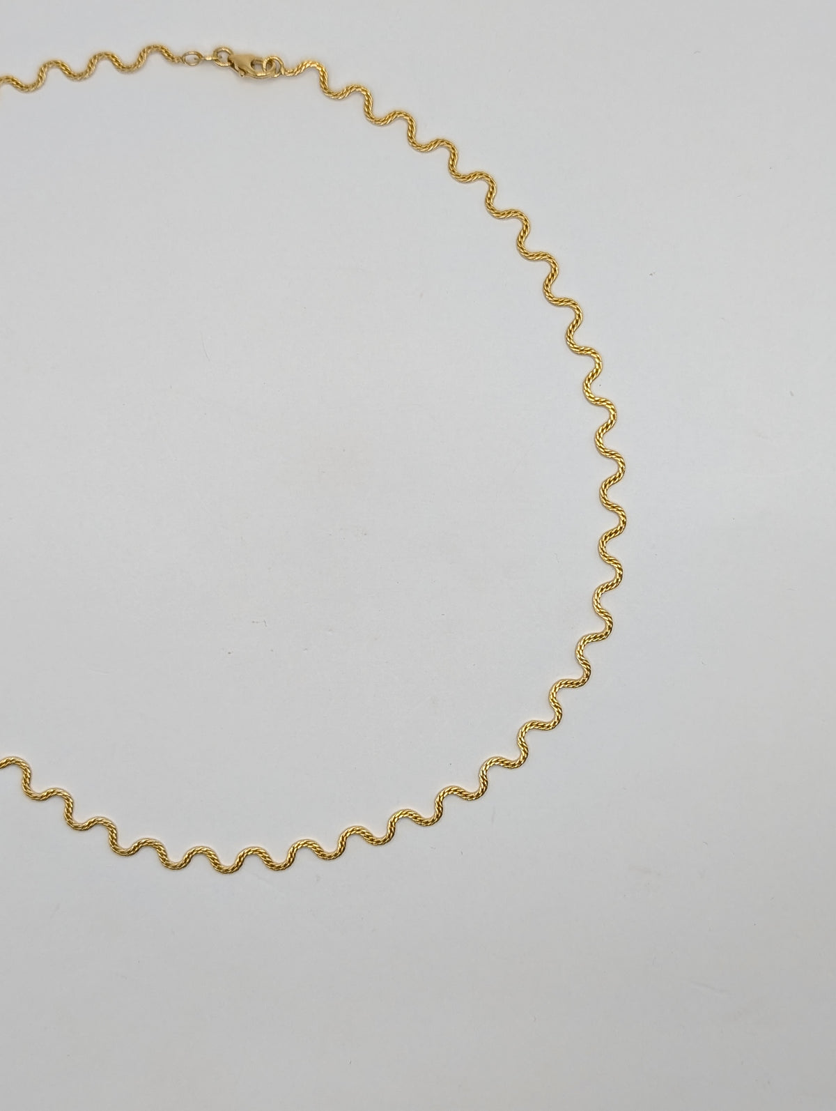 Collier en Or Maille Ondulée