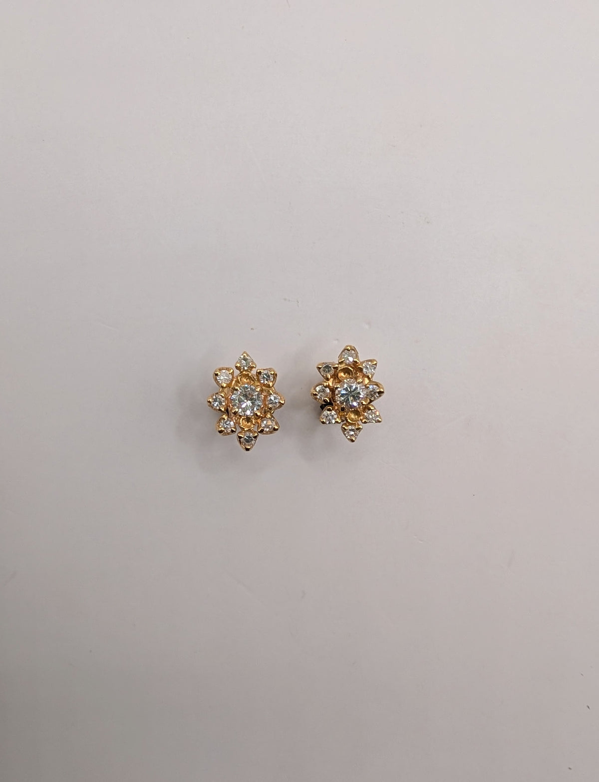 Boucles d'Oreilles en Or et Diamants