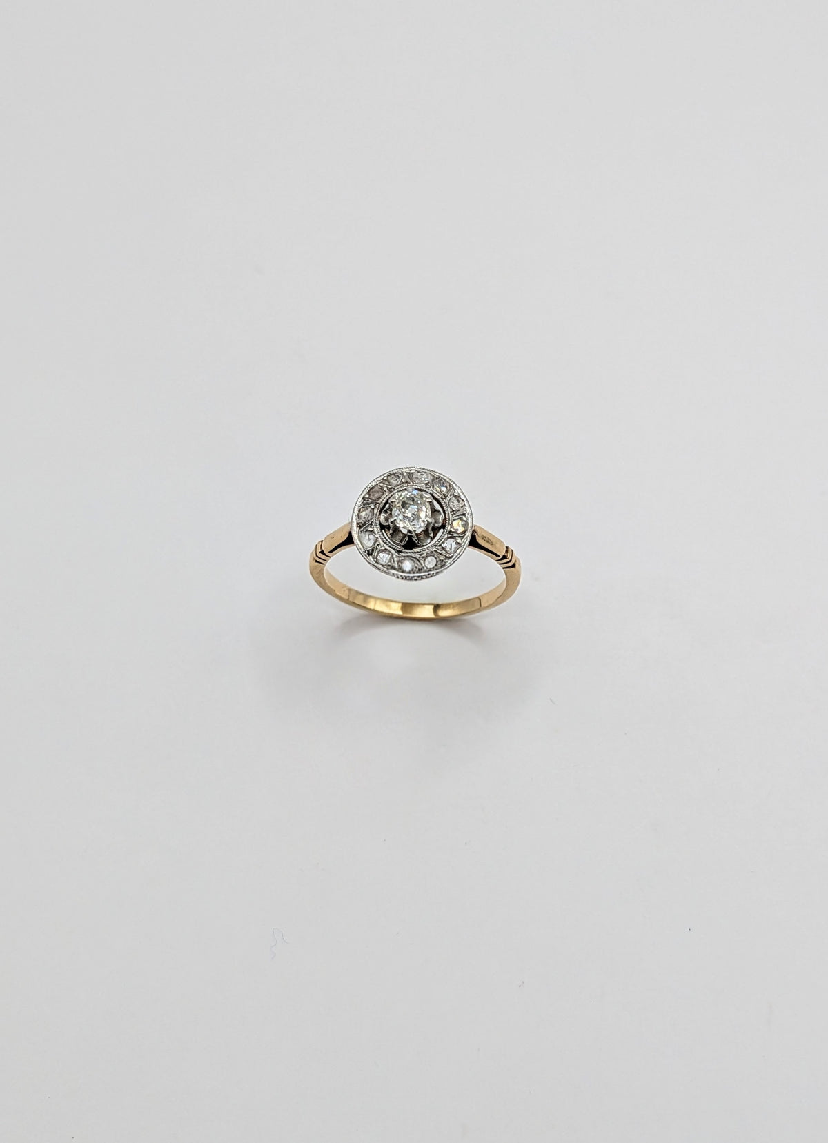 Bague Art Déco or 18k Diamants