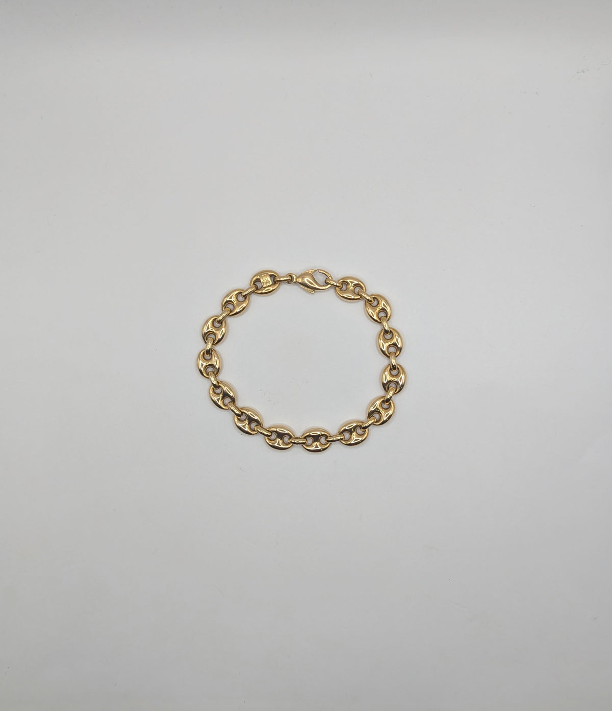 Bracelet en Or Maille Grains de Café