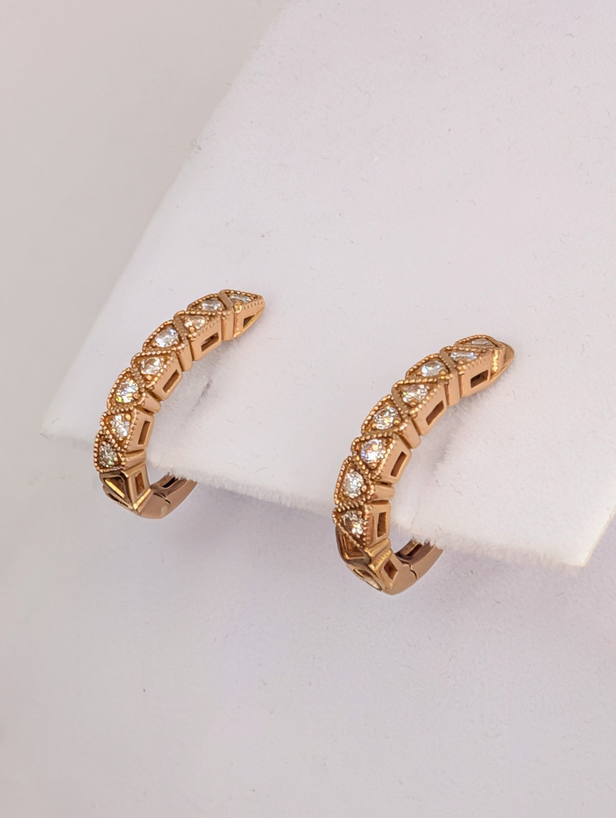 Boucles d'Oreilles Or 18k et Diamants