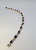 Bracelet "X & O" deux Ors 750/1000e Saphirs et Diamants