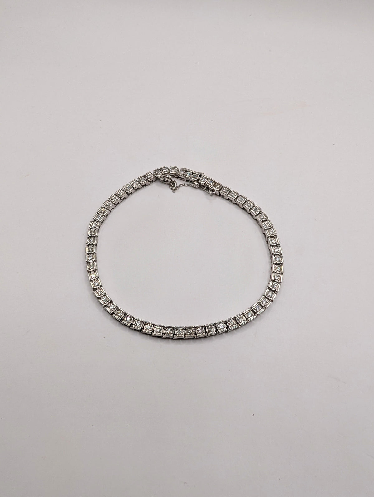 Bracelet Tennis or 18k Diamants